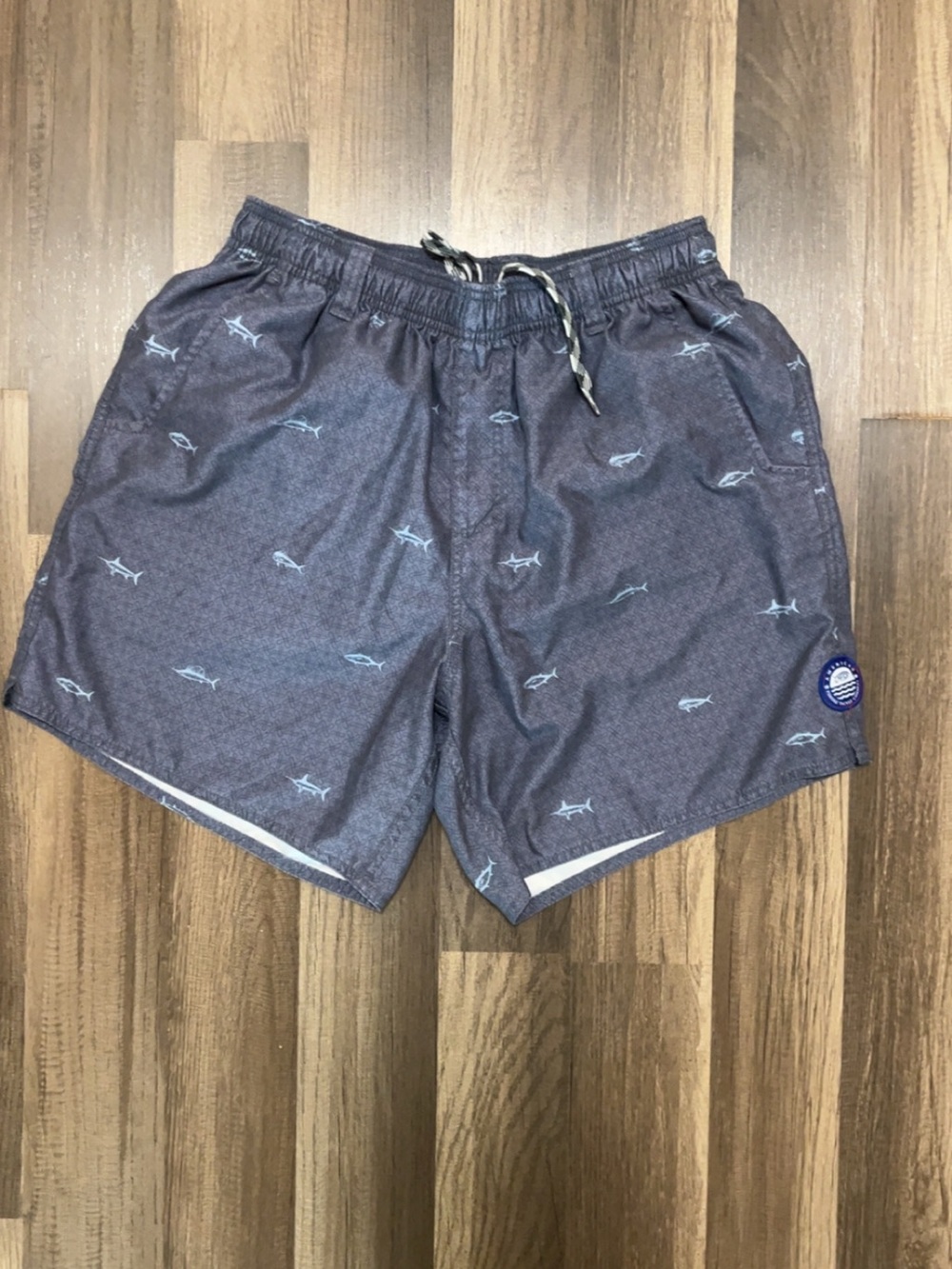 AFTCO Mens Medium Blue Swim Shorts